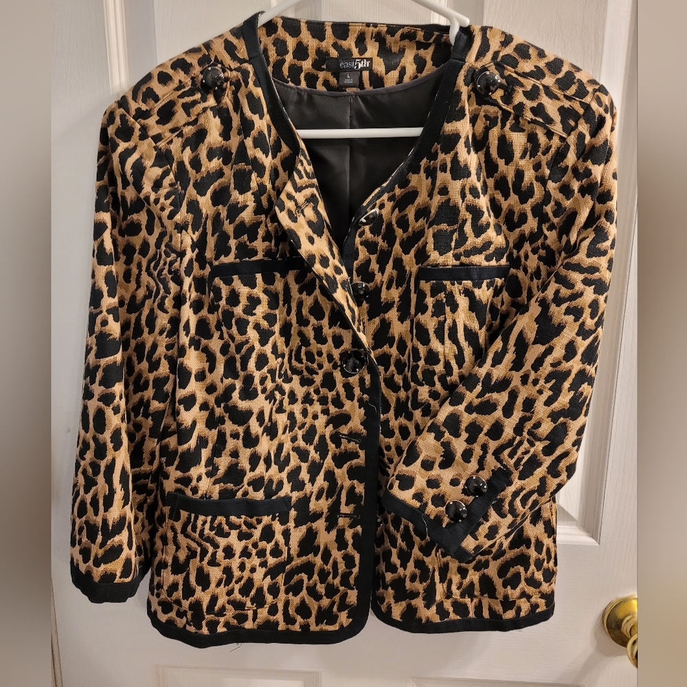 East 5th Leopard Jacket Size L
